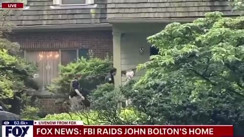 The FBI raid on John Bolton's house is still going on five hours later.