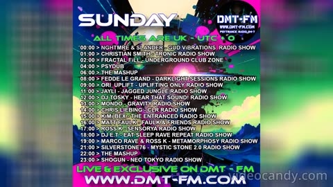 DMT - FM Weekly Schedule Monday 18-08-2025 / Sunday 24-08-2025