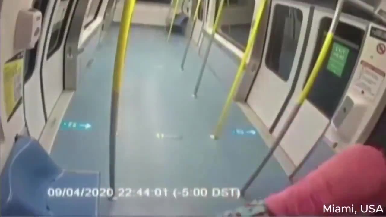 Black demon caught on camera savagely beating a White woman who was riding