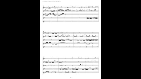 J.S. Bach - Well-Tempered Clavier: Part 2 - Fugue 04 (Flute Quintet)