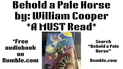 **BEHOLD A PALE HORSE**by WILLIAM "BILL" COOPER**Gas Station Sushi** Go YA-YA!!