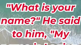 “Jesus Commands the Unclean Spirit” mark 5:8,9.#shortvideo #shorts #youtubeshorts #ytshorts #reels