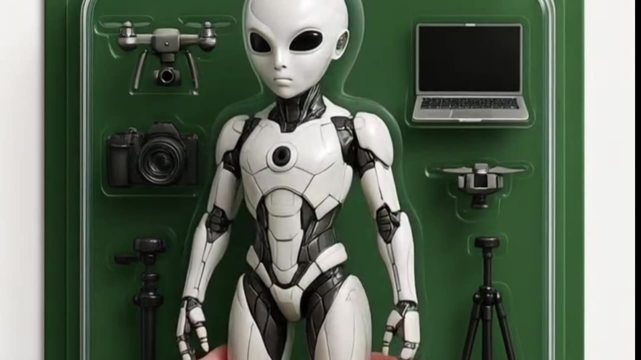 Robot alien action figure #actionfigure #neuroart #branding #digitalart #instatrends #aiart