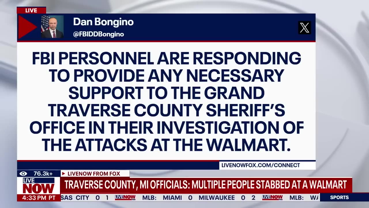 BREAKING: At least 11 injured in mass stabbing at a Walmart in Traverse City, Michigan