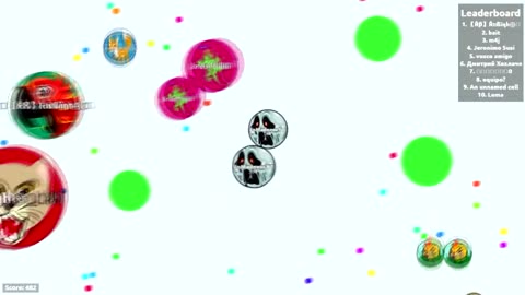 AGAR IO HALLOWEEN SPECIAL 2016 _ PLAYING WITH TEAMMATES