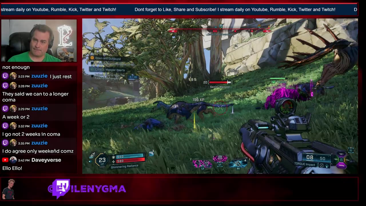 Mayhem Monday Boredrlands 4 Stream! Help me get to 50 Followers!