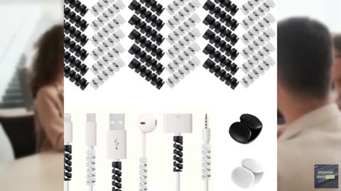 VIWIEU 36 PCS Charger Cable Protector for iPhone, Cord Protectors for Phone iPad