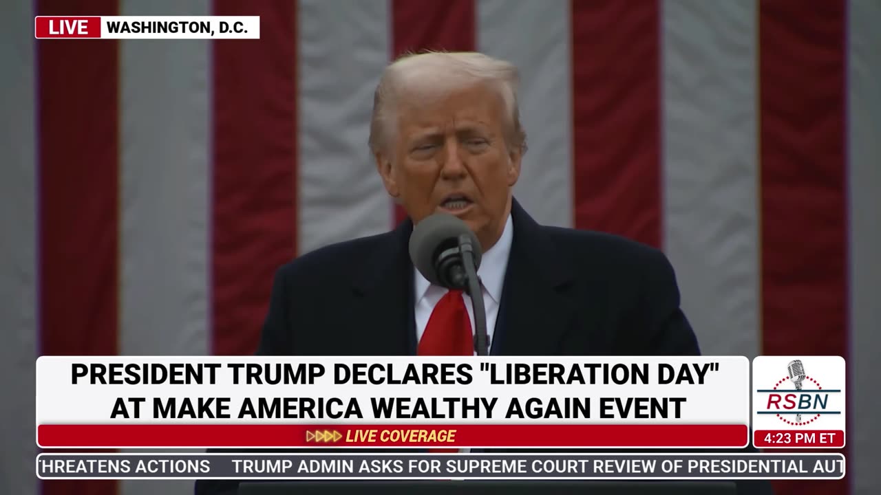 FULL SPEECH: Pres. Trump Holds a Make America Wealthy Again Event and Signs Executive Orders 4/2/25