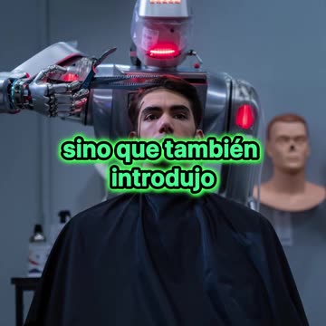 Un ingeniero diseñó un robot peluquero.