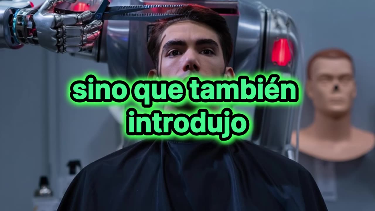 Un ingeniero diseñó un robot peluquero.