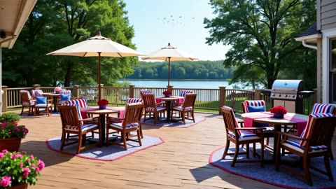 Cozy Lakeside Nature Ambience for relaxation with friends on the Fourth of July🌞