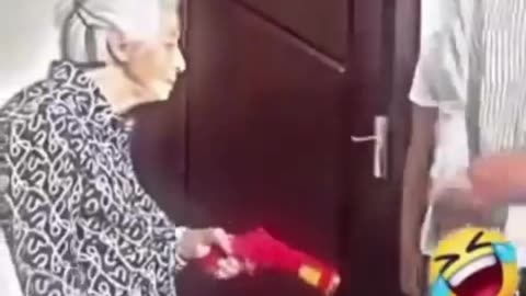 Gangsta Granny Ain’t Playing Around 😎🔫#ViralLaughs 🤣👵🔥💣