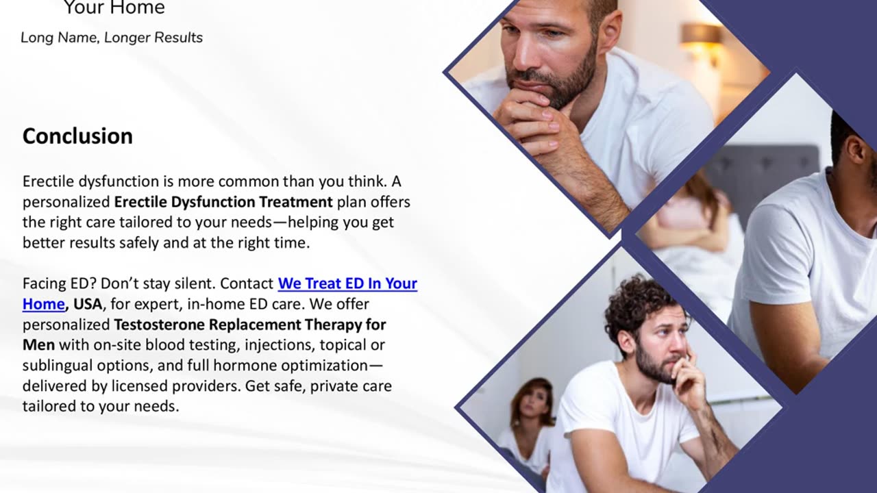 Benefits Of Personalized Erectile Dysfunction Treatment Plans