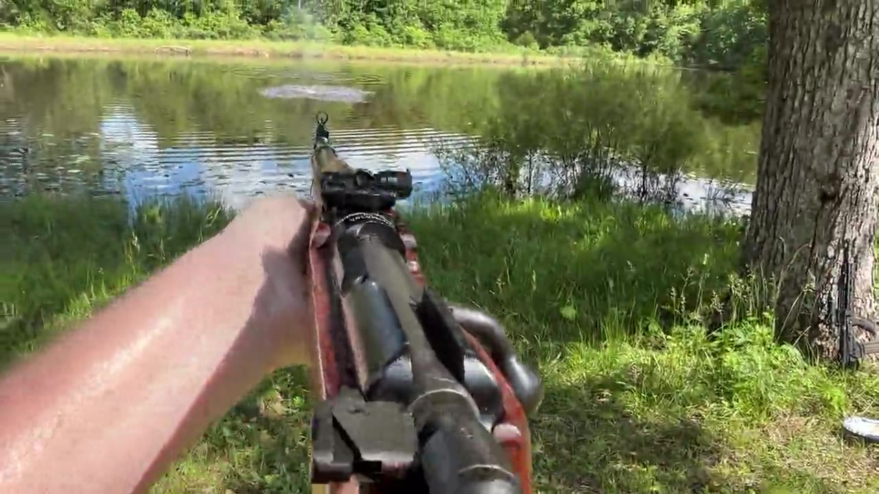Colombian Madsen M47 POV firing