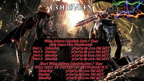 Video Schedule 3/29 - 3/31/25