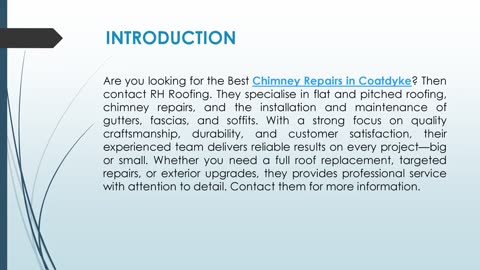 Best Chimney Repairs in Coatdyke