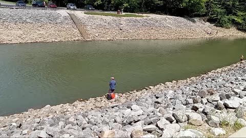 Fishing at the Spillway