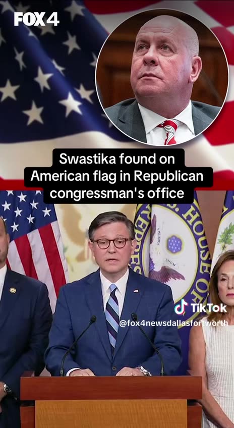 Swatzika flag found in republican congressman’s office.. (🤔🤔🤔)