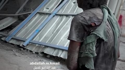 A man who had been trapped for days inside his home by the occupying army