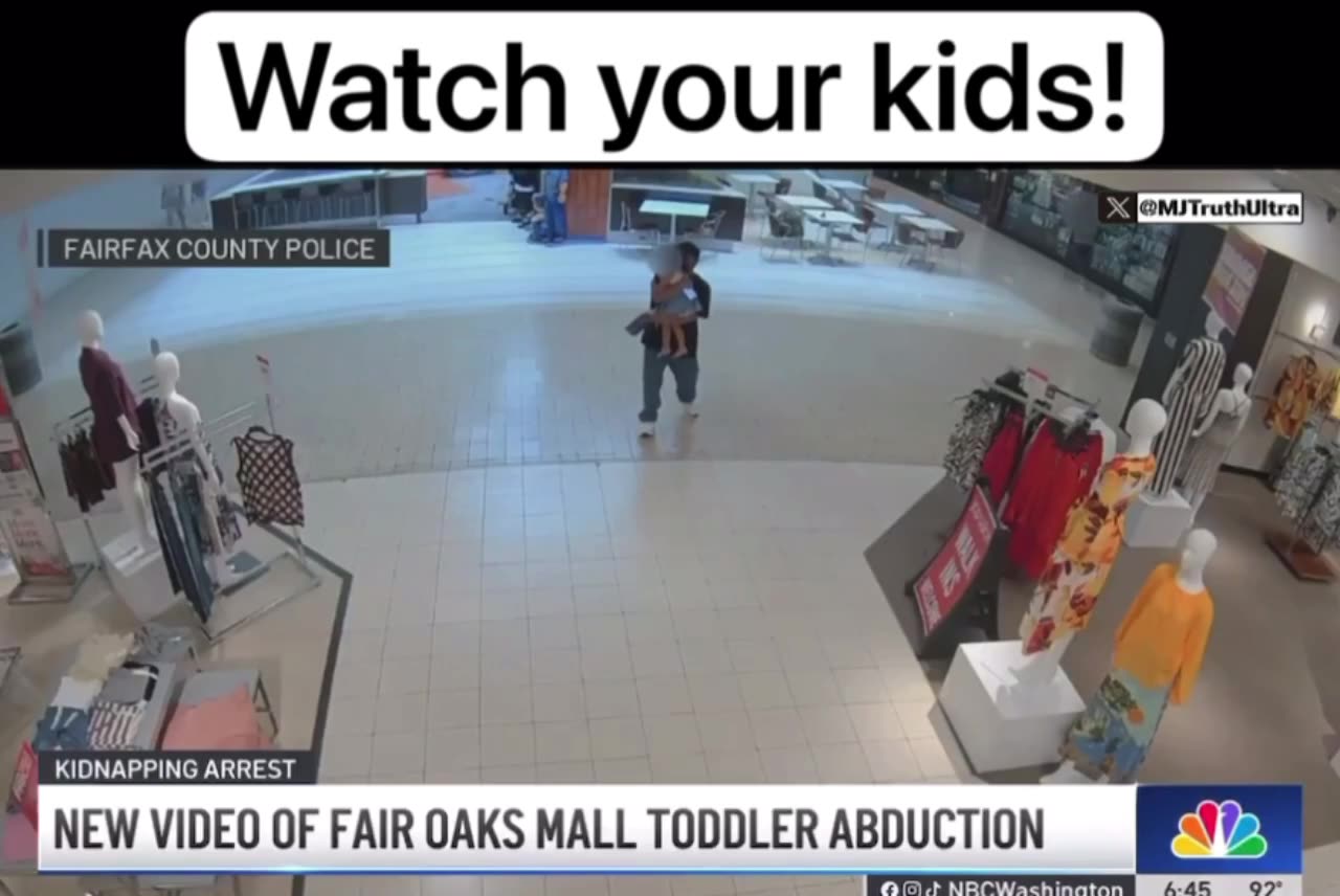 Attempted Kidnapping of 3 Year old Girl in Fairfax Virgina Fair Oaks Mall