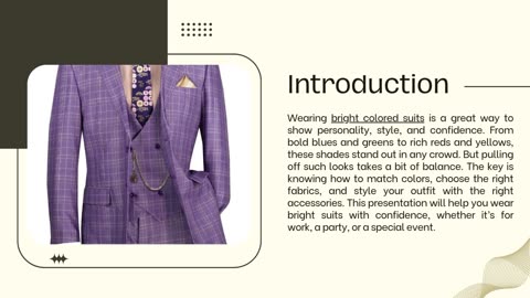 Fashion Tips for Wearing Bright Colored Suits