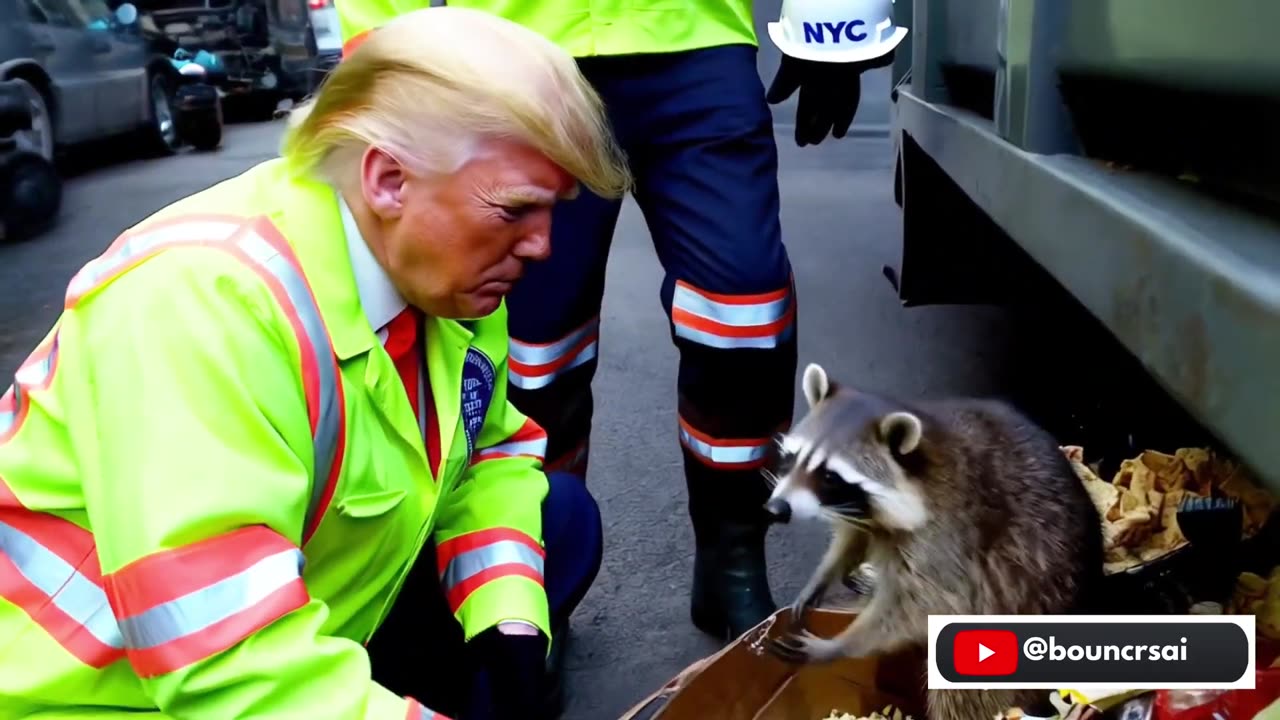 Donald Trump Trash Driver?! Hilarious AI-Generated Video of Trump's Career Downgrade!