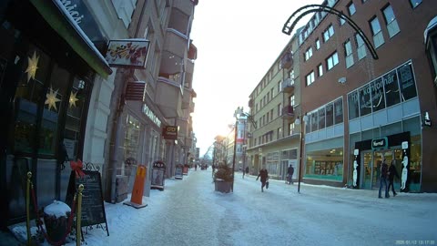 Promenad i Örebro och Predikan utanför Krämaren i Örebro 12 Jan. 2026