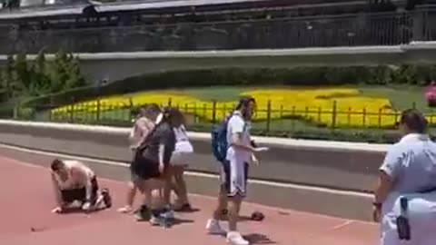 Obese Family Fight at Disney Magic Kingdom 😂
