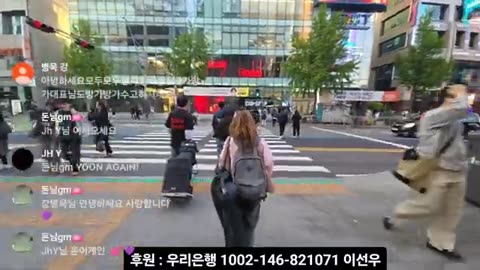 홍대에서 부정선거 알리기