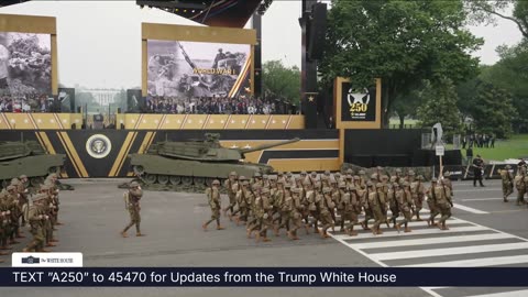 President Trump Participates in the 250th Anniversary of the U.S. Army Grand Military Parade