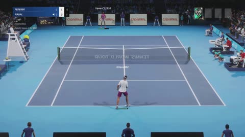 Tennis Elbow 4 Federer vs Nadal Court Level View