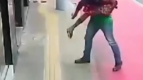 Backpack Thief Gets Smackled