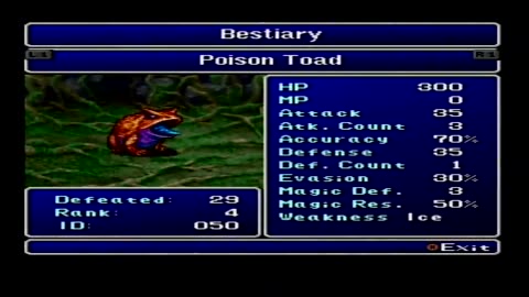 Final Fantasy 2 - Collections, bestiary, items and art gallery