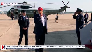 🇺🇸 Donald Trump departs Florida after visit at Alligator Alcatraz Migrant Detention Center [LIVE]
