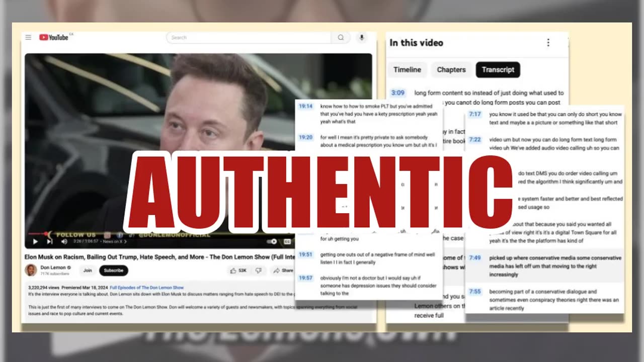Fact Check: FAKE Videos Show Don Lemon and Elon Musk Arguing During Interview