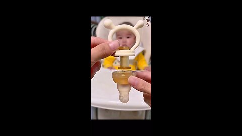 cute baby having banana