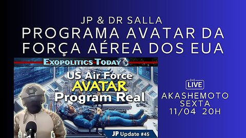 JP e o Programa Avatar da Força Aérea dos EUA | Live 11 abr 2025