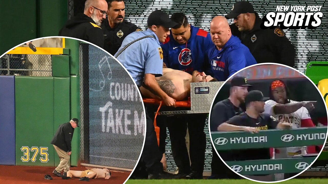 Terrifying moment at Pirates game as fan falls from stands