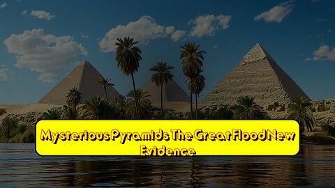 Mysterious Pyramids & The Great Flood: New Evidence? #AncientHistory #Pyramids #FloodMyth