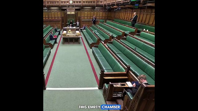 A speech today in an empty chamber for a Christian restoration.