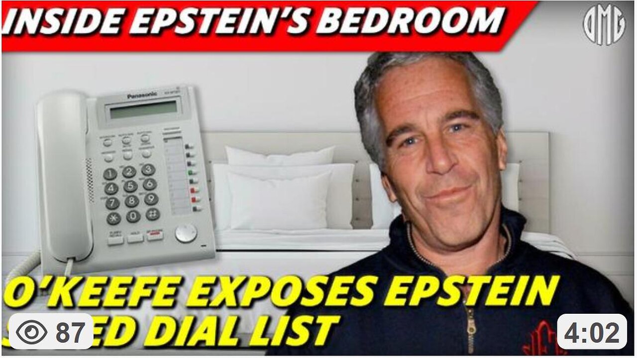 INSIDE EPSTEIN'S BEDROOM: New Images Reveal Speed-Dial Contacts on Island Landline Phones - by James O'Keefe 5.16.25
