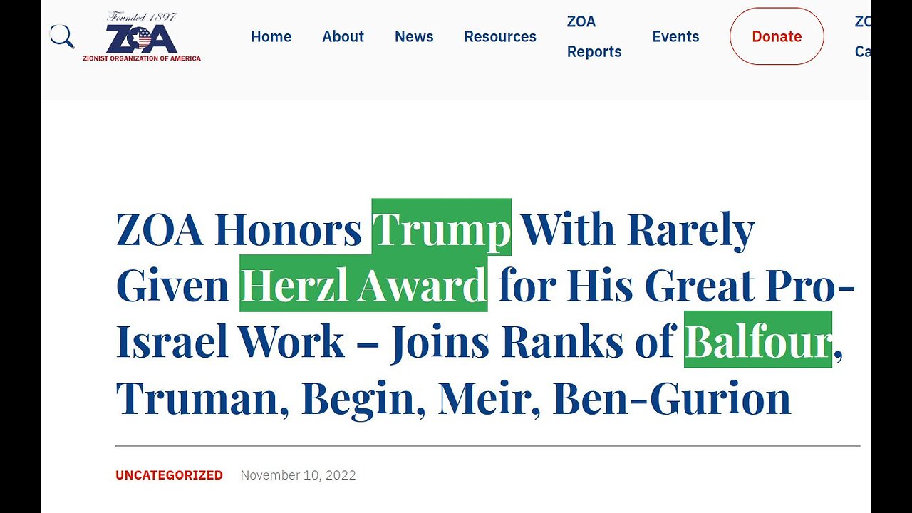 Zionists of America: Hail Trump victory as 'most pro-Israeli cabinet' in US history,