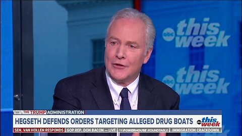 Sen Chris Van Hollen Accuses Trump Admin Of War Crimes