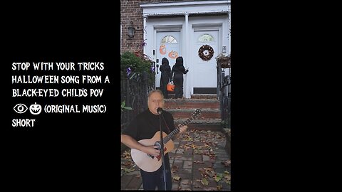 Stop With Your Tricks Halloween Song from a Black-Eyed Child's POV 👁️🎃 (Original Music) Short 1