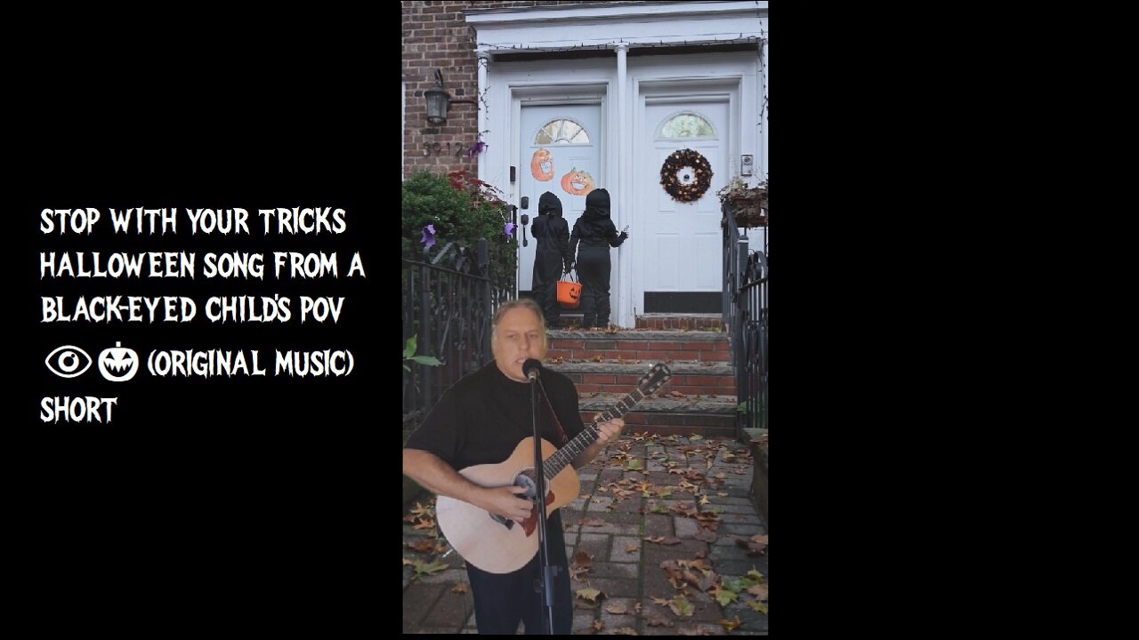 Stop With Your Tricks Halloween Song from a Black-Eyed Child's POV 👁️🎃 (Original Music) Short 1