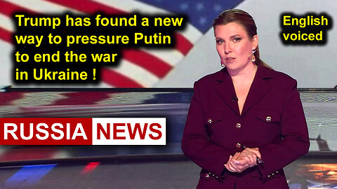 Trump has found a new way to pressure Putin to end the war in Ukraine! 