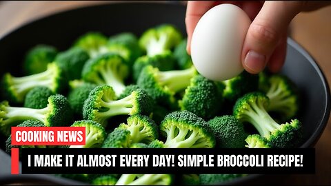 It's so delicious that I make it almost every day! Simple broccoli recipe!