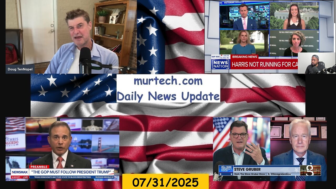 EP1640 | Black Conservative: Harris FOLDS, Doug/Exile: Busted, Newsmax w/Chris Salcedo, Steve Gruber