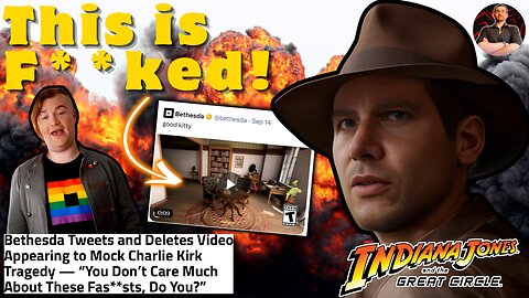 Bethesda is Hiding After Posting a Video Mocking Charlie Kirk Death