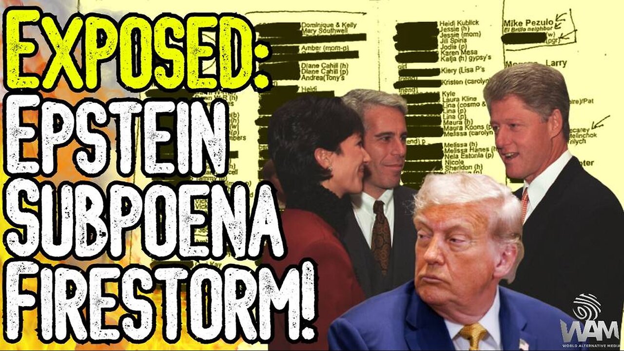 EXPOSED: EPSTEIN SUBPOENA FIRESTORM! - Clinton Among Those Set To Testify! - What Is The TRUTH?
